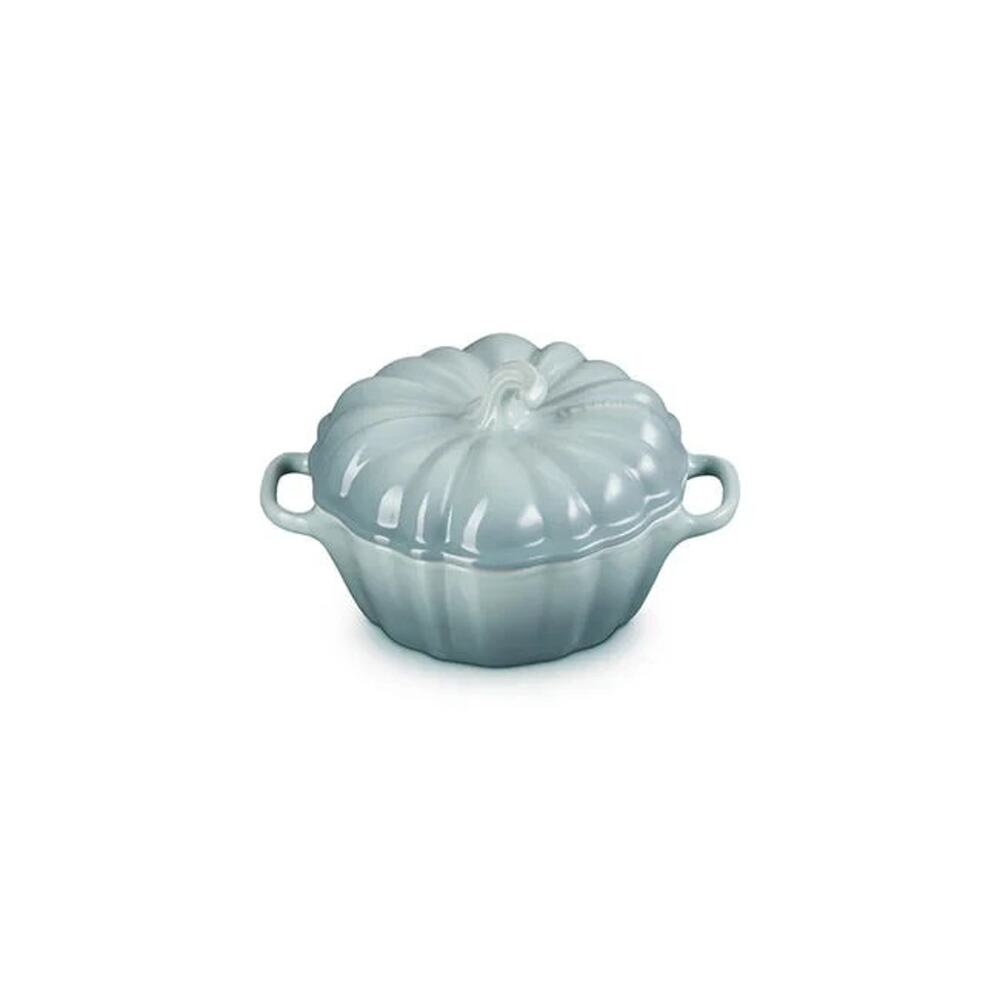 Le Creuset Pumpkin Mini Cocotte Sea Salt Fall Thanksgiving 12oz 350ml NEW